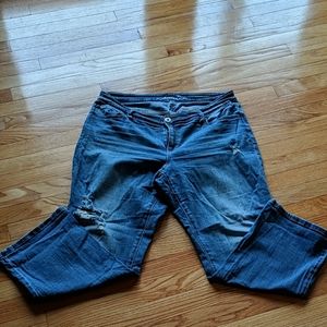 INC straight leg curvy fit crop size 14 jeans
